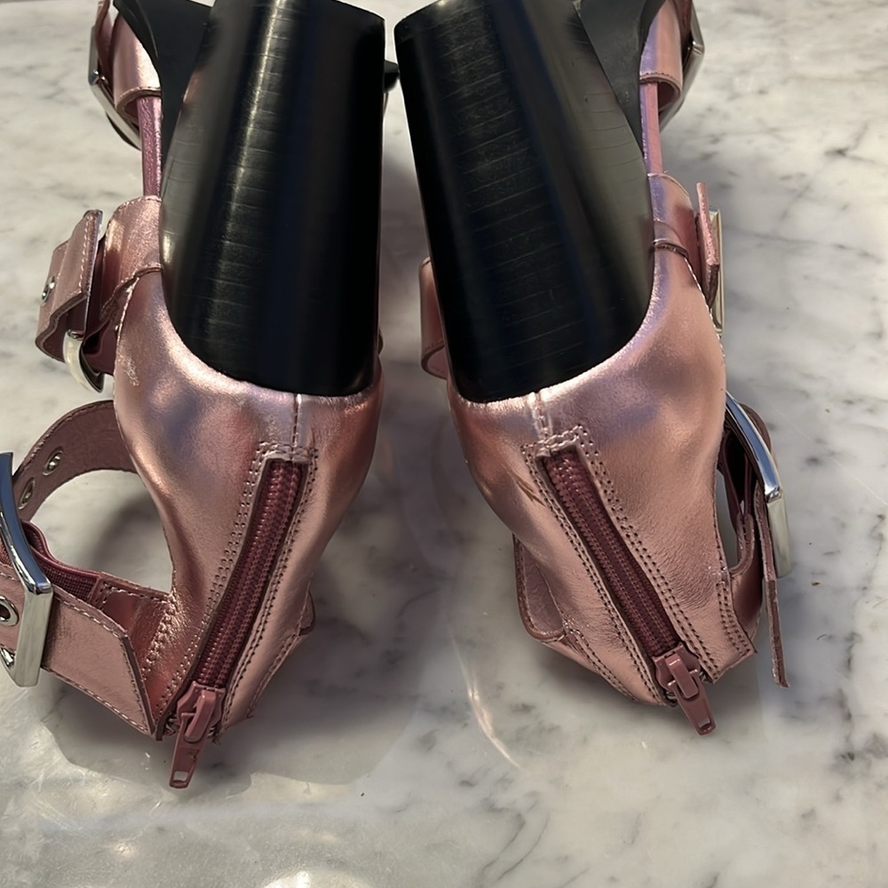 Free People x Jeffrey Campbell Hendrix Heels Pink Size 8 NWT READ - Picture 6 of 13